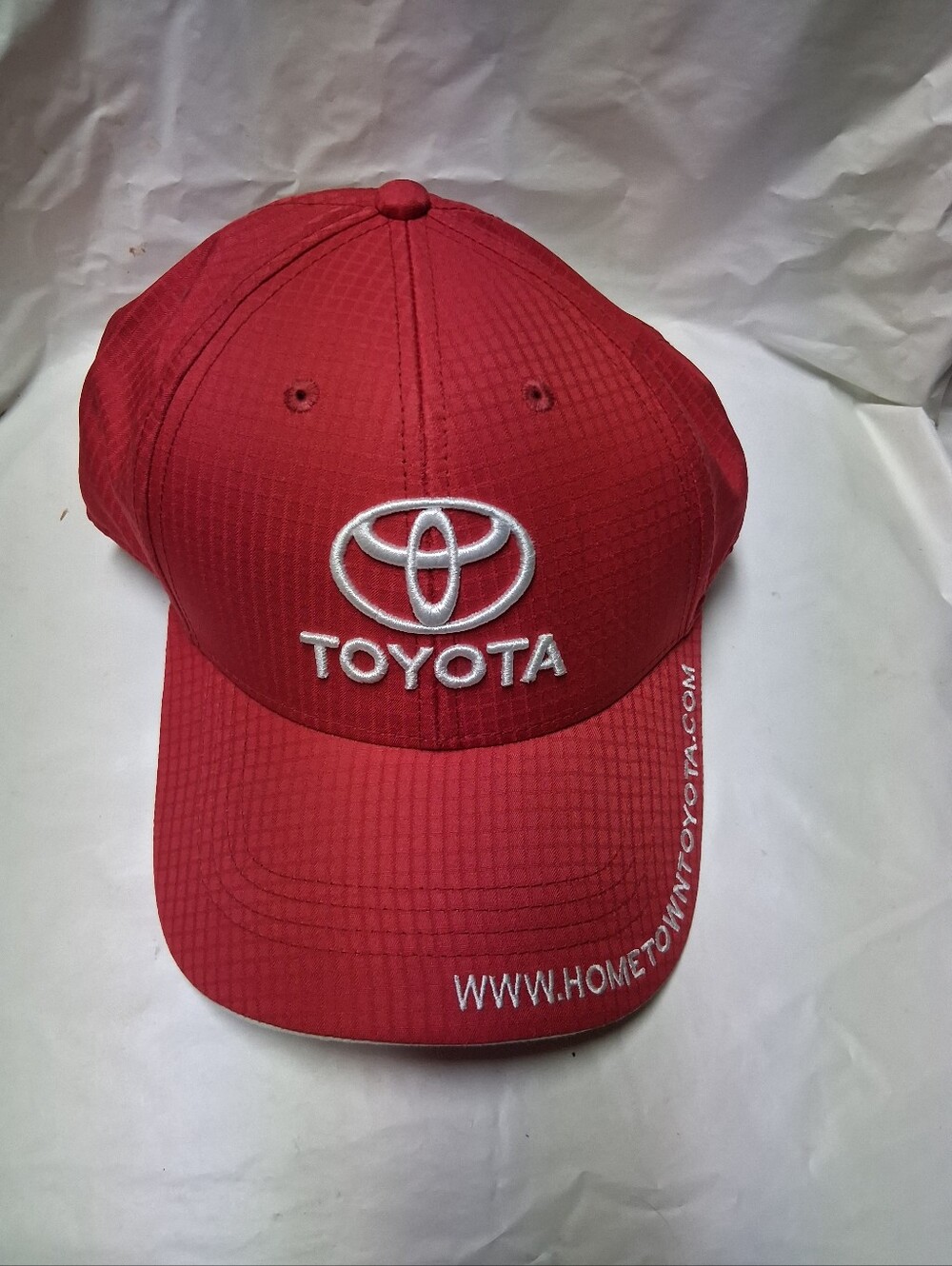 Atlanta Company Toyota Mens Red Embroidered Logo Cap One Size Hometown Dealer